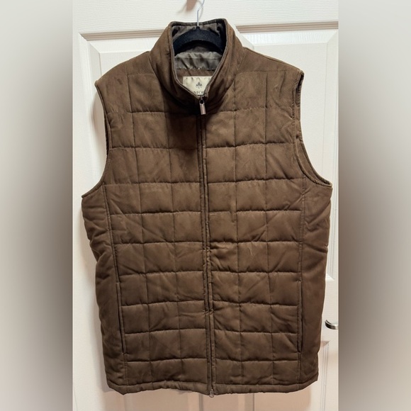 RAINFOREST Other - Rainforest Men's Brown Quilted Vest faux suede size LT